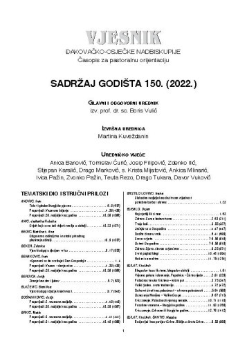 God. 150(2022), sadržaj