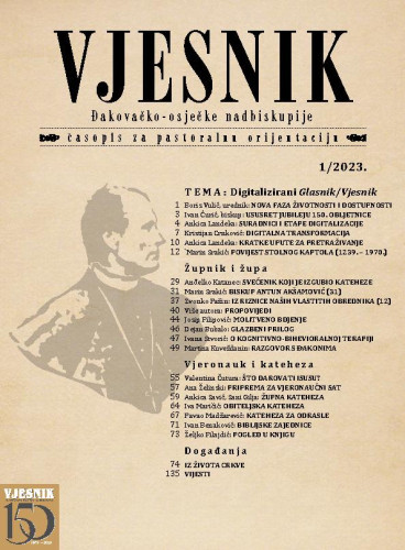 God. 151(2023), 1 / glavni i odgovorni urednik Boris Vulić