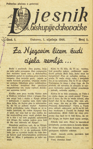 God. 1(1948) / glavni i odgovorni urednik dr. Zvonimir Marković