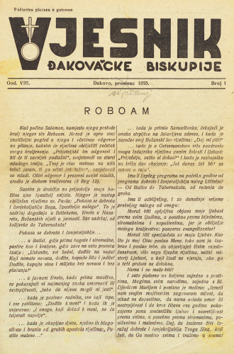 God. 8(1955) / glavni i odgovorni urednik dr. Zvonimir Marković