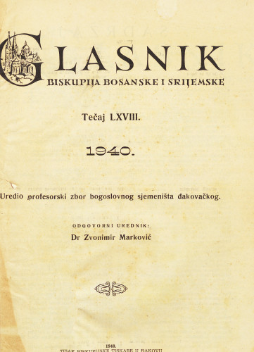 God. 68(1940) / odgovorni urednik dr. Zvonimir Marković