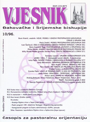 God. 124(1996), 10 / glavni i odgovorni urednik Đuro Hranić