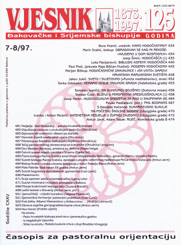 God. 125(1997), 7-8 / glavni i odgovorni urednik Đuro Hranić