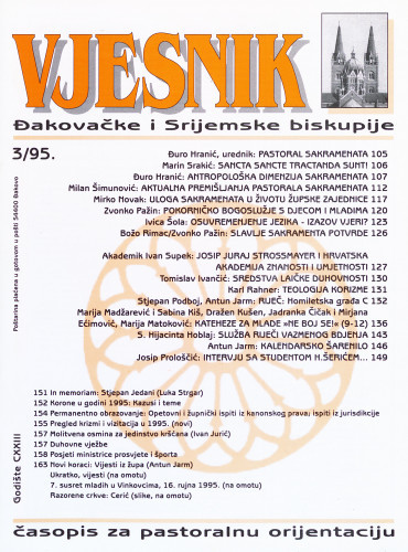 God. 123(1995), 3 / glavni i odgovorni urednik Đuro Hranić