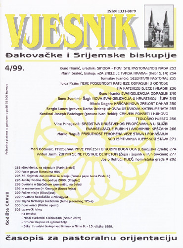 God. 127(1999), 4 / glavni i odgovorni urednik Đuro Hranić