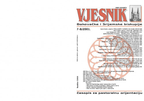 God. 129(2001), 7-8 / glavni i odgovorni urednik Đuro Hranić