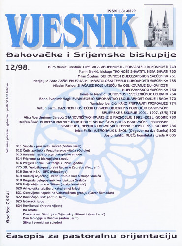 God. 126(1998), 12 / glavni i odgovorni urednik Đuro Hranić