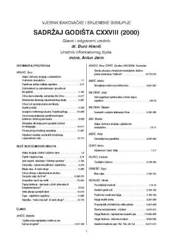God. 2000 Monografska publikacija - niže razine nam2