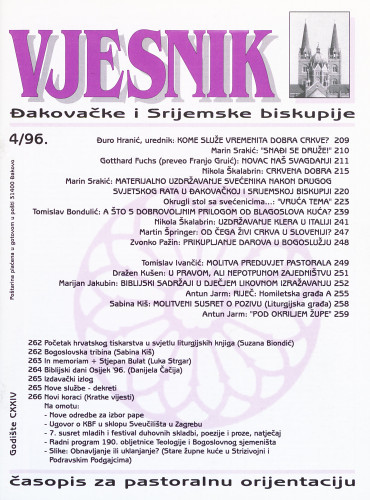God. 124(1996), 4 / glavni i odgovorni urednik Đuro Hranić