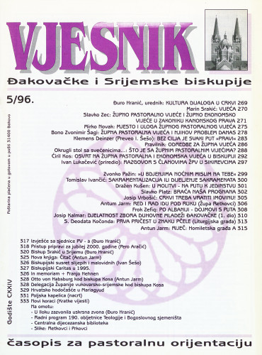 God. 124(1996), 5 / glavni i odgovorni urednik Đuro Hranić