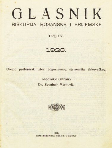God. 56(1928) / odgovorni urednik Andrija Spiletak; Zvonimir Marković