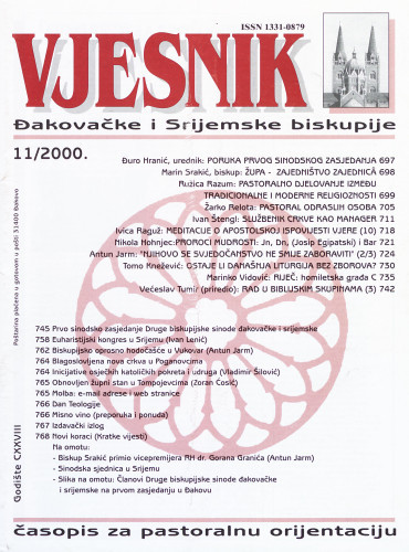 God. 128(2000), 11 / glavni i odgovorni urednik Đuro Hranić