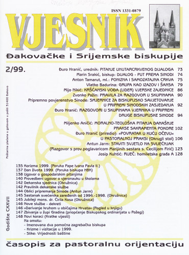 God. 127(1999), 2 / glavni i odgovorni urednik Đuro Hranić