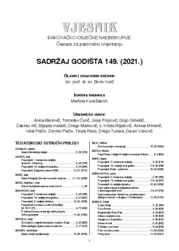 God. 149(2021), sadržaj
