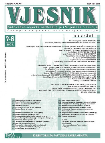God. 136(2008), 7-8 / glavni i odgovorni urednik Vladimir Dugalić