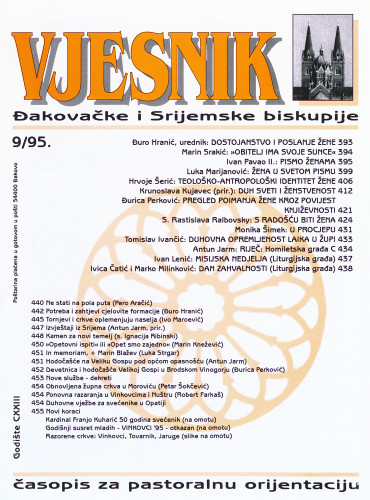 God. 123(1995), 9 / glavni i odgovorni urednik Đuro Hranić